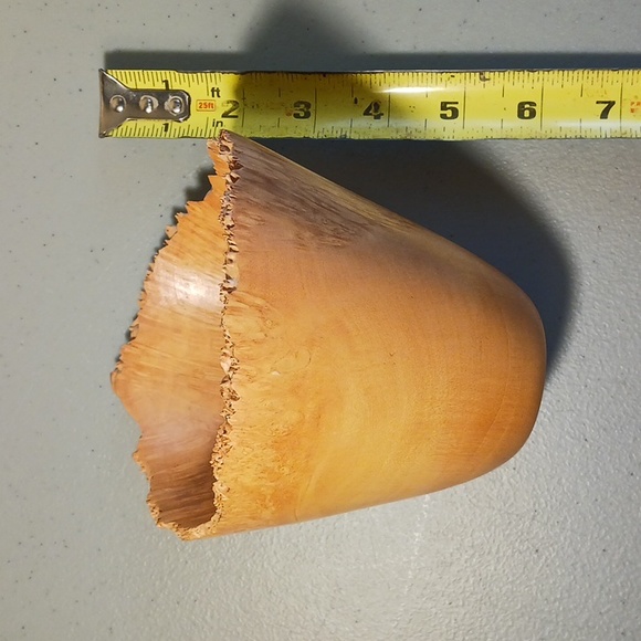 Box Elder Wood Bowl Hand Carved One-of-a-kind #eshopchicago Wooden Turned Art - Picture 5 of 7